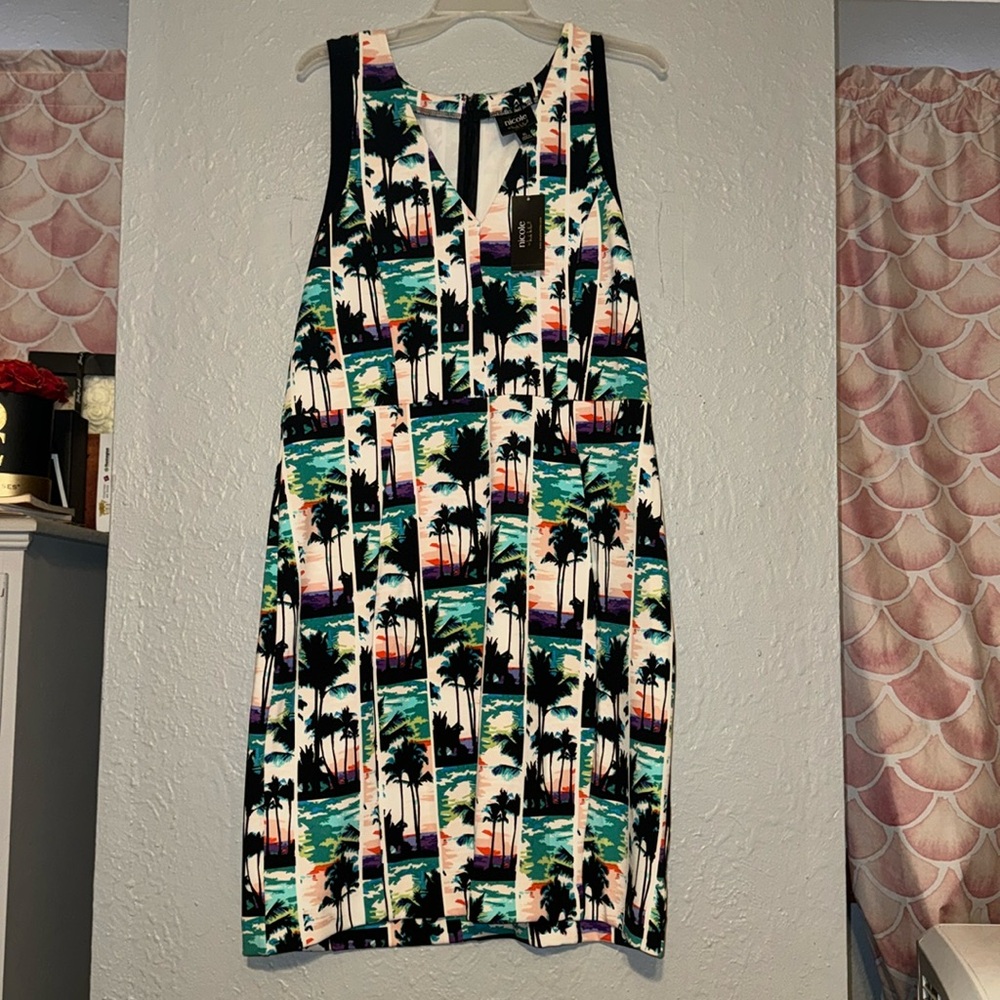 Nicole by Nicole miller palm tree dress